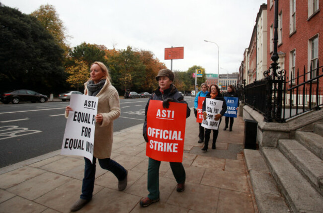 27/10/2016. ASTI Trade Unions Strikes