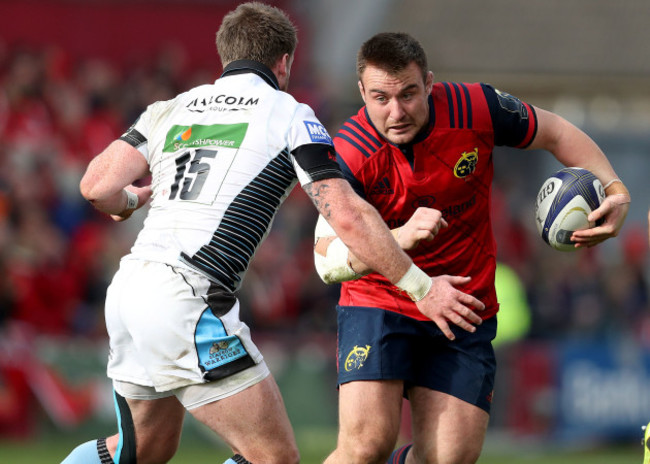 Niall Scannell with Stuart Hogg