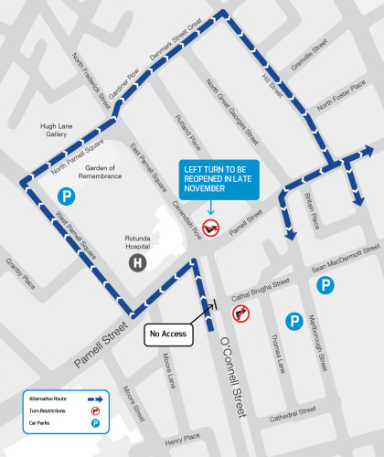 Luas-Cross-City-Cathal-Brugha-Access-from-9th-Nov-2016_map