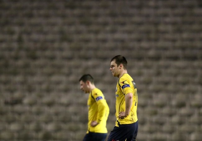 Noel Haverty dejected after conceding a goal