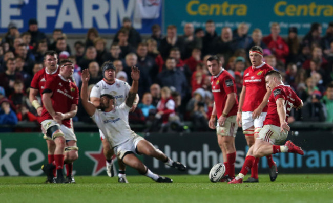 Rory Scannell scores the winning drop goal