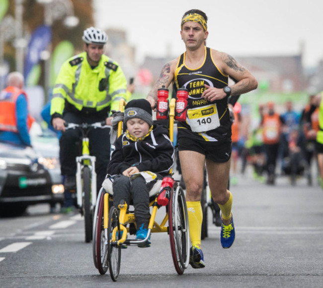 Competitors during the Dublin Marathon