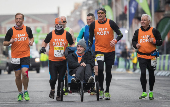 Competitors during the Dublin Marathon