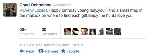 Ochocinco wanted me