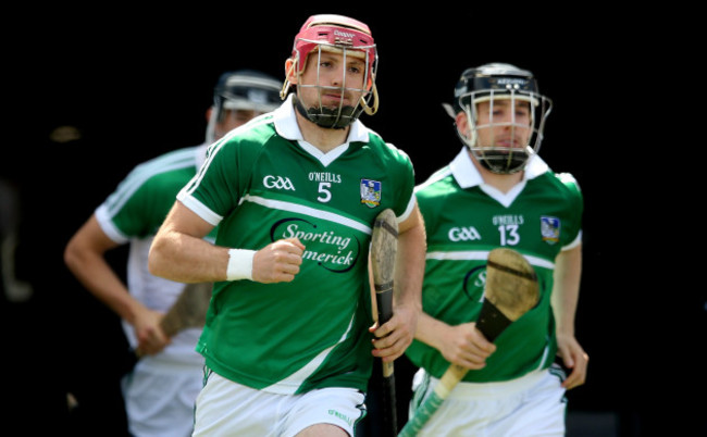 Paudie O'Brien and Graeme Mulcahy take to the field