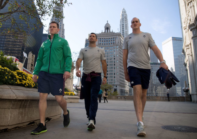 Craig Gilroy, Rob Kearney and Devin Toner