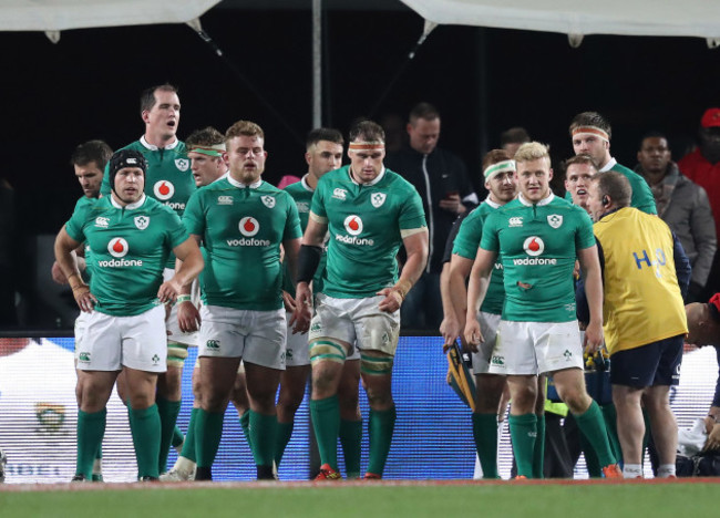 Ireland&rsquo;s Richardt Strauss Devin Toner Jamie Heaslip Finlay Bealham Conor Murray Rhys Ruddock Paddy Jackson and Stuart Olding