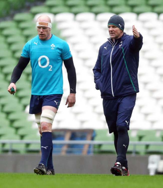 Paul O'Connell with John Plumtree