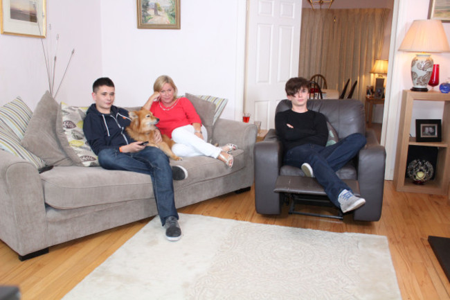 Single Mum Eva and her two sons James and Alex live in Monaleen