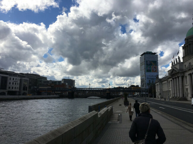 Walking on River Liffey