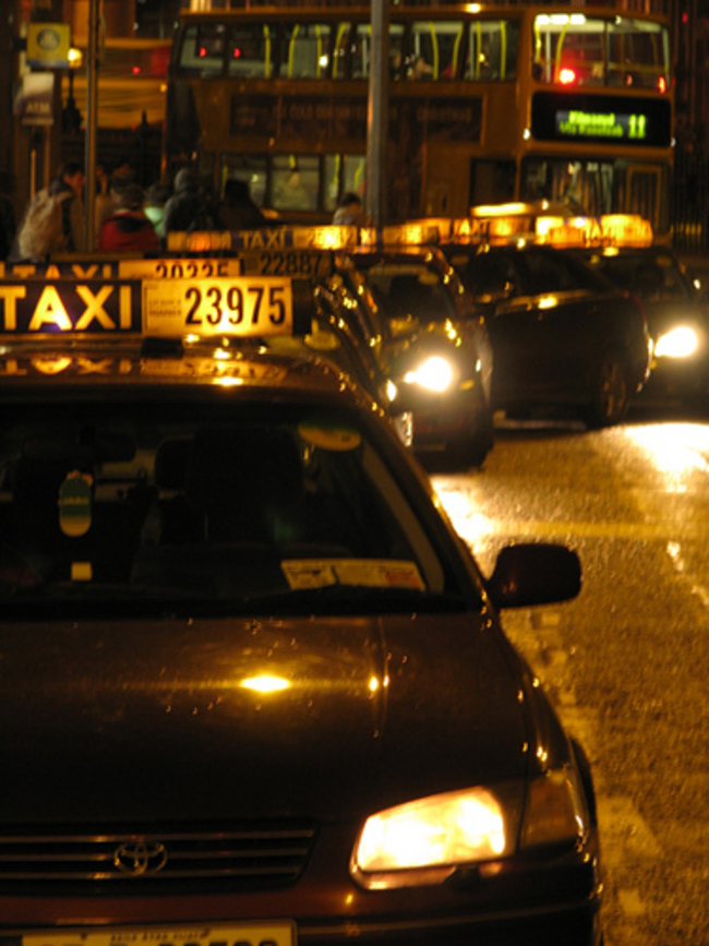 Taxi rank at Trinity Front Gate