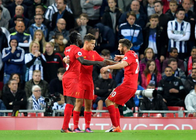 Liverpool v West Bromwich Albion - Premier League - Anfield