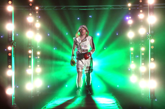 Paddy Barnes makes his way to the ring