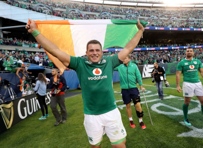 CJ Stander celebrates winning