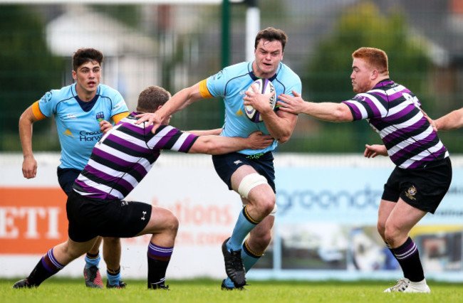 James Ryan tackled by Gary Hamilton