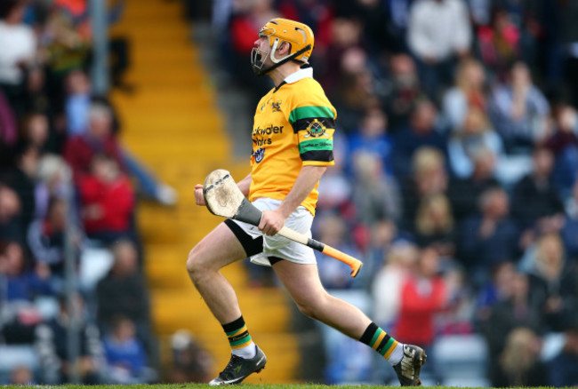 Cathal Hickey celebrates a goal