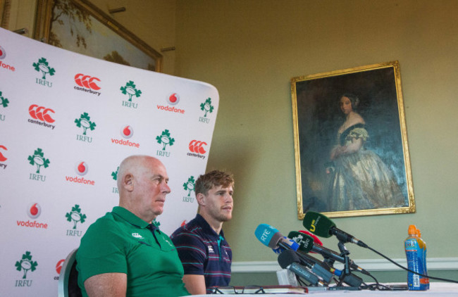 Mick Kearney with Andrew Trimble