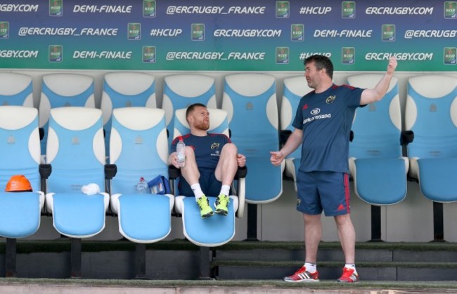 Keith Earls and Anthony Foley