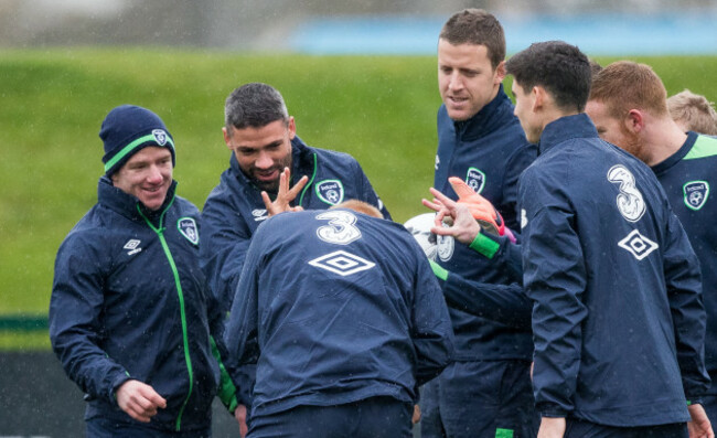 Paul McShane with teammates