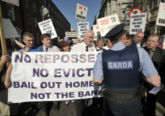 27/3/2012 Anglo Irish Payments Protests