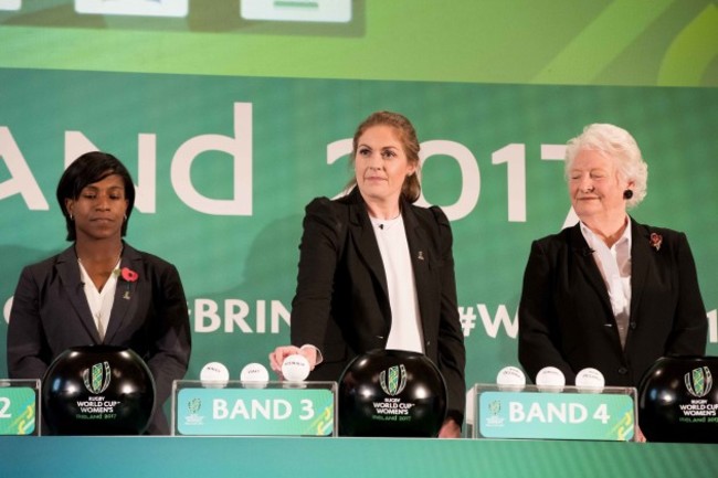 Maggie Alphonsi, Fiona Coghlan and Dame Mary Peters