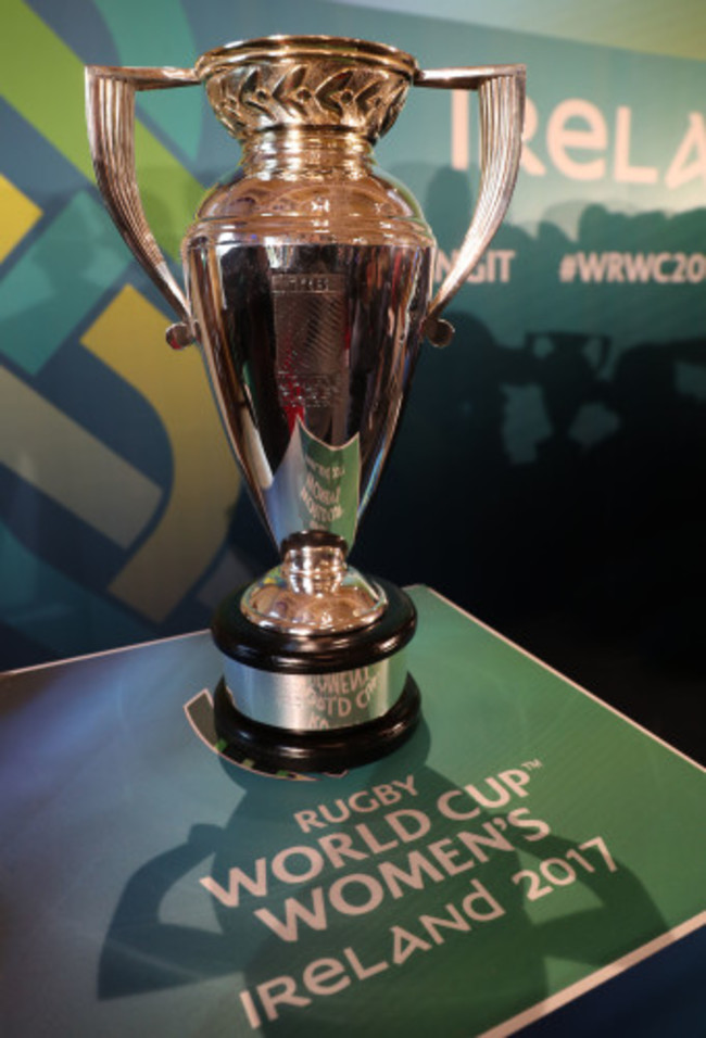 The Women's Rugby World Cup trophy