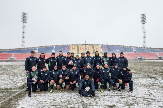 The Connacht team photo at the final training session