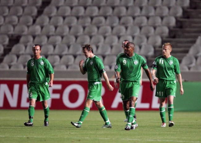 Clinton Morrison and Damien Duff