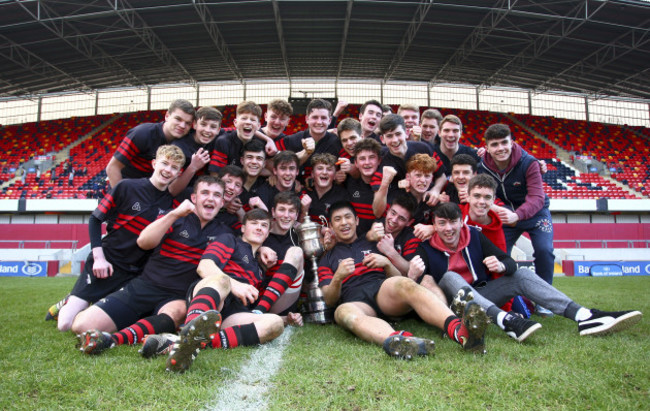 The Waterpark players celebrate with the cup