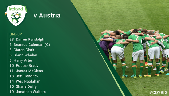 Ireland team latest