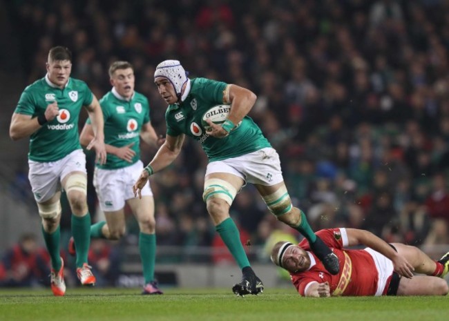 Ultan Dillane is tackled