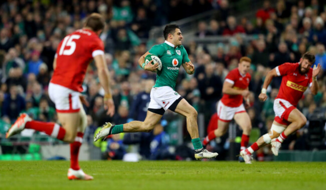 Tiernan O&rsquo;Halloran breaks free to scores his sides third try