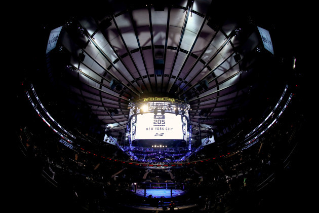 A view of Madison Square Garden ahead of the event