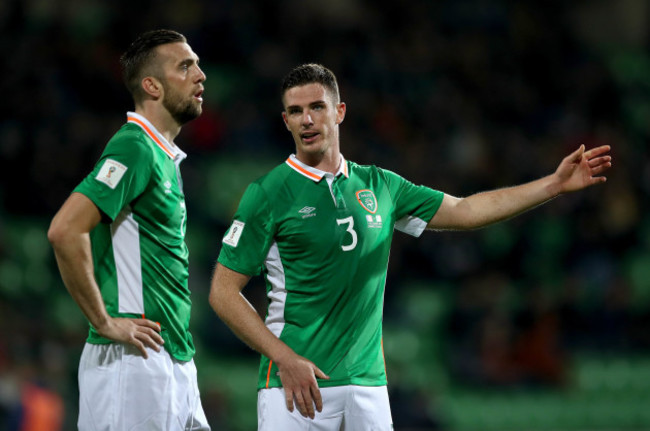 Shane Duffy with Ciaran Clark