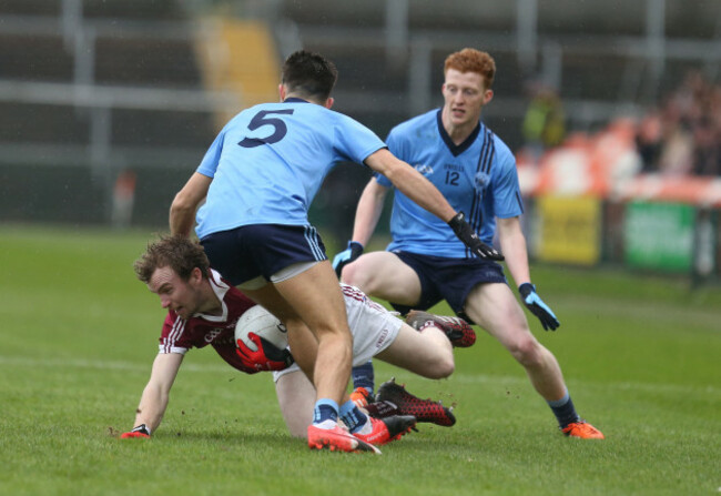 Tiernan McCann with Padraig Cassidy