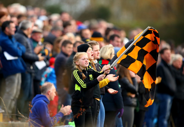 Dr Crokes supporters cheer on their team
