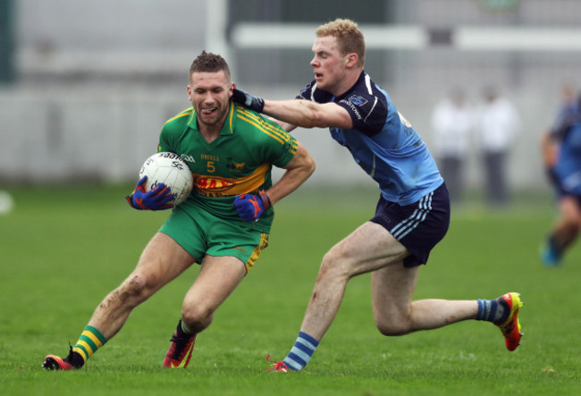 Anton Sullivan tackled by Brian Conlon