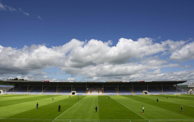 A general view of Semple Stadium as the Kilkenny players warm up