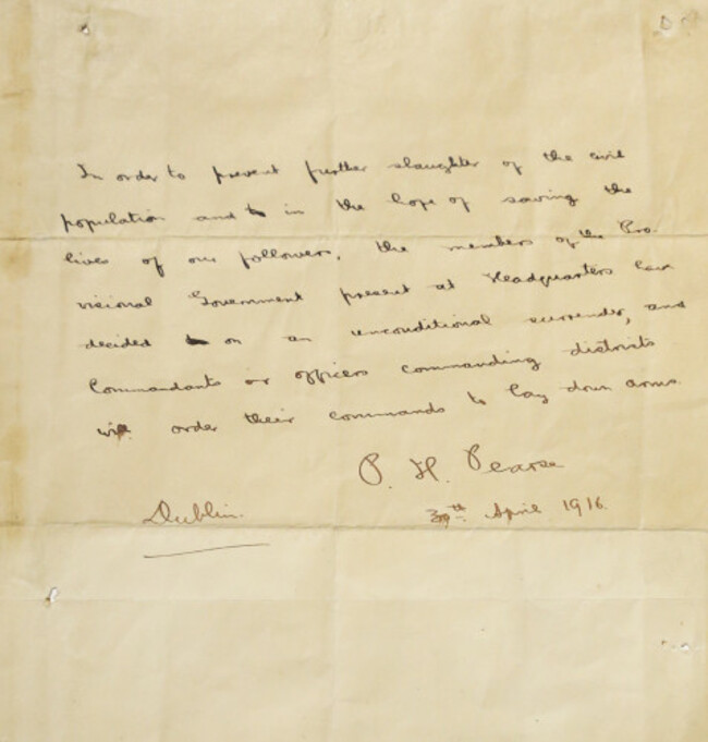 27/9/2016. Padraig Pearse Letters