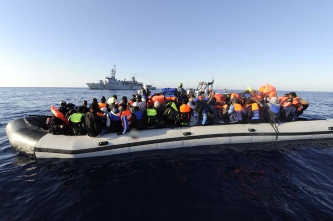 28/6/2015 The LE EITHNE successfully located and rescued a total of 593 migrants: from six separate vessels, 50 Nautical Miles north west of Tripoli, the Libyan capital this morning.​ Rescue operations commenced at 4 am Irish time when 101 migrants