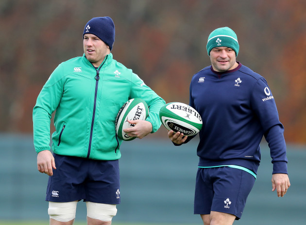 Sean O'Brien and Rory Best
