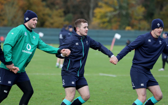 Robbie Henshaw, Paddy Jackson and Jonathan Sexton