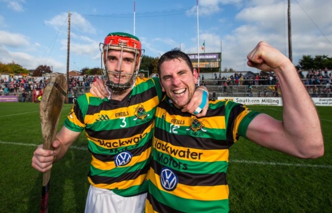 Craig Leahy and David Cunningham celebrate