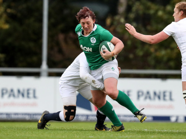 Ireland vs England Ireland’s Lindsay Peat