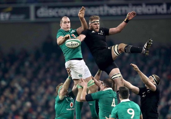 Devin Toner with Kieran Read