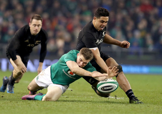 Garry Ringrose with Anton Lienert-Brown