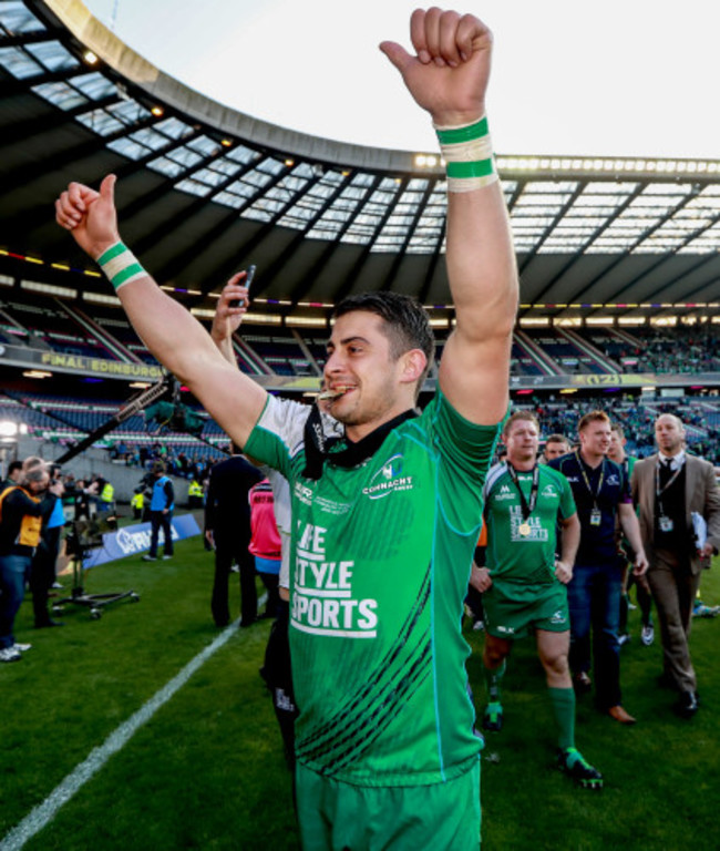 Tiernan O’Halloran celebrates