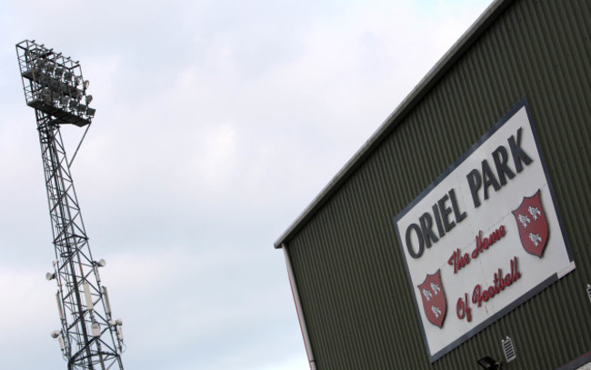 A general view of Oriel Park