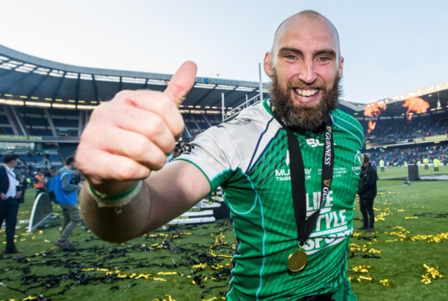 John Muldoon celebrates