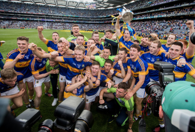 The Tipperary team celebrate